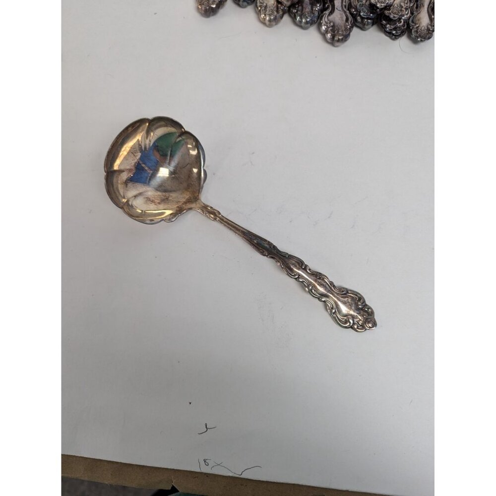 Vintage Oneida Beethoven Silverplate Flatware Ladle Serving 8"